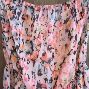 Strapless Summer Pink Colorful Fun Party Dress